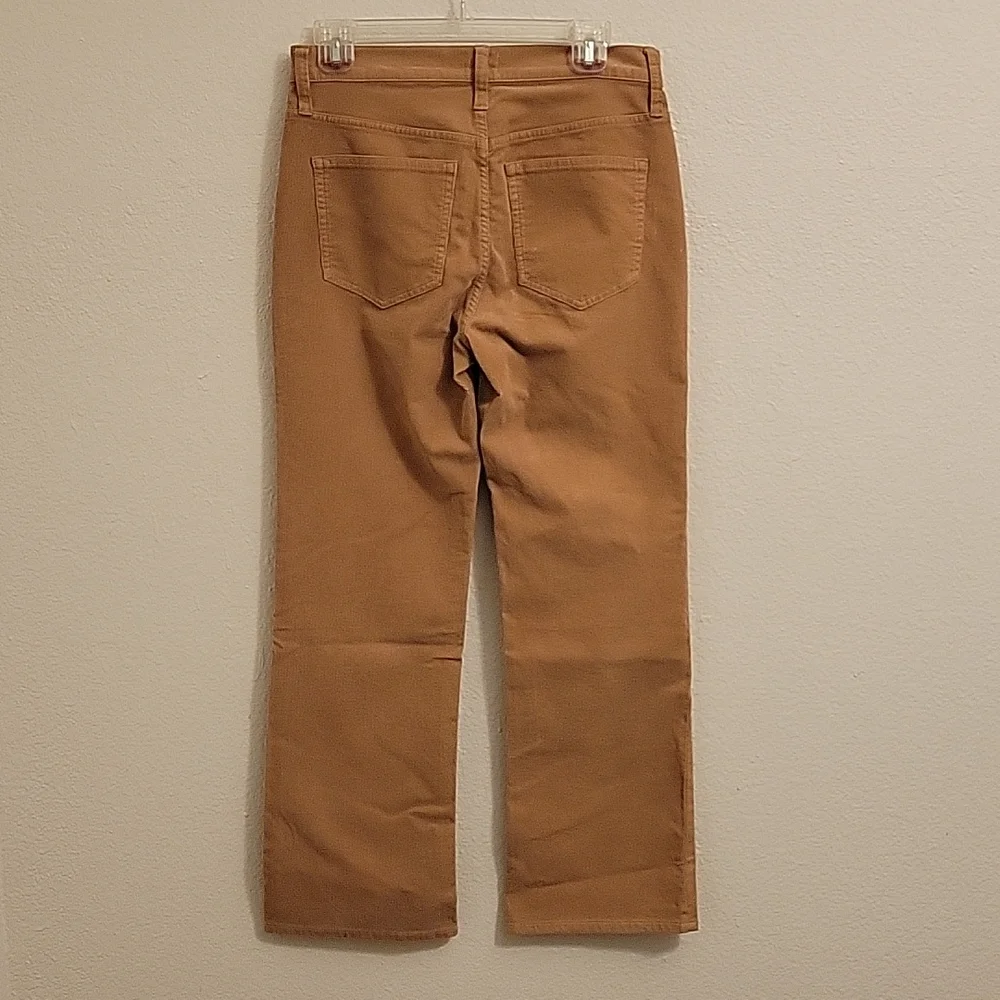 High-rise slim demi-boot pant in corduroy - J.Crew - Size 27 - Camel Color -